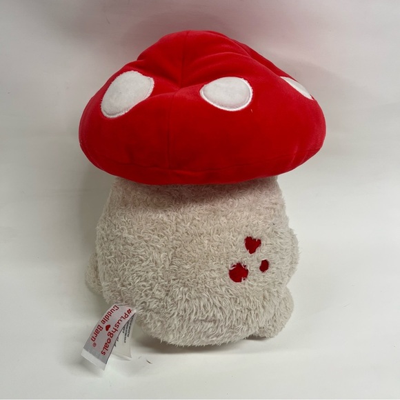 plush goals cuddle barn wawa toadstool frog plush beige red mushroom - Picture 5 of 10